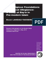 Ella Landau-Tasseron (2010) The Religious Foundations of Political Allegiance
