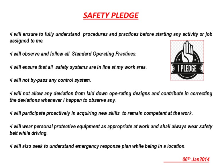 Employee Safety Commitment Pledge | PDF