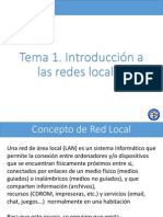 Tema 1 - Introducción a Las Redes Locales