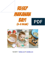 Resep Makanan Bayi 6 8 Bulan