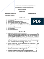 VLSI DESIGN EC2354 Model Question Paper