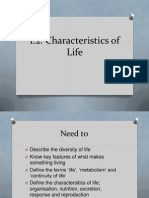 1 2 3 characteristics of life