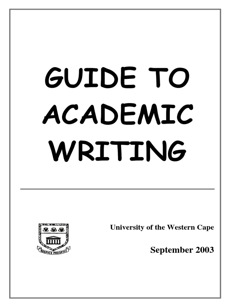 Academic Writing Guide | PDF | Self-Improvement | Science & Mathematics