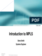 Introduction To MPLS: Steve Smith Systems Engineer
