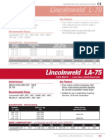 Lincolnweld LA-75: Key Features Conformances