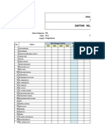 Daftar Nilai Kelas 8