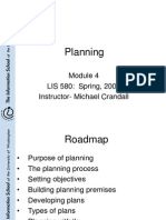 LIS580 Planning Module Summary