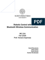 Robotic Control With Bluetooth Wireless Communication
