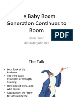 The Baby Boom Generation Continues to Boom