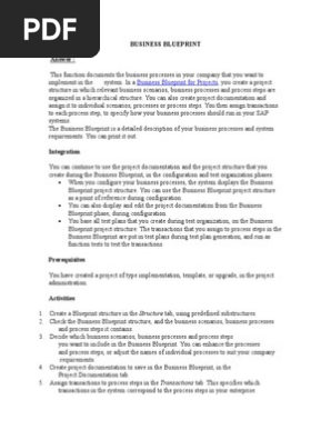 Business Blueprint
