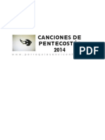 Cancionero de Pentecostés 2014