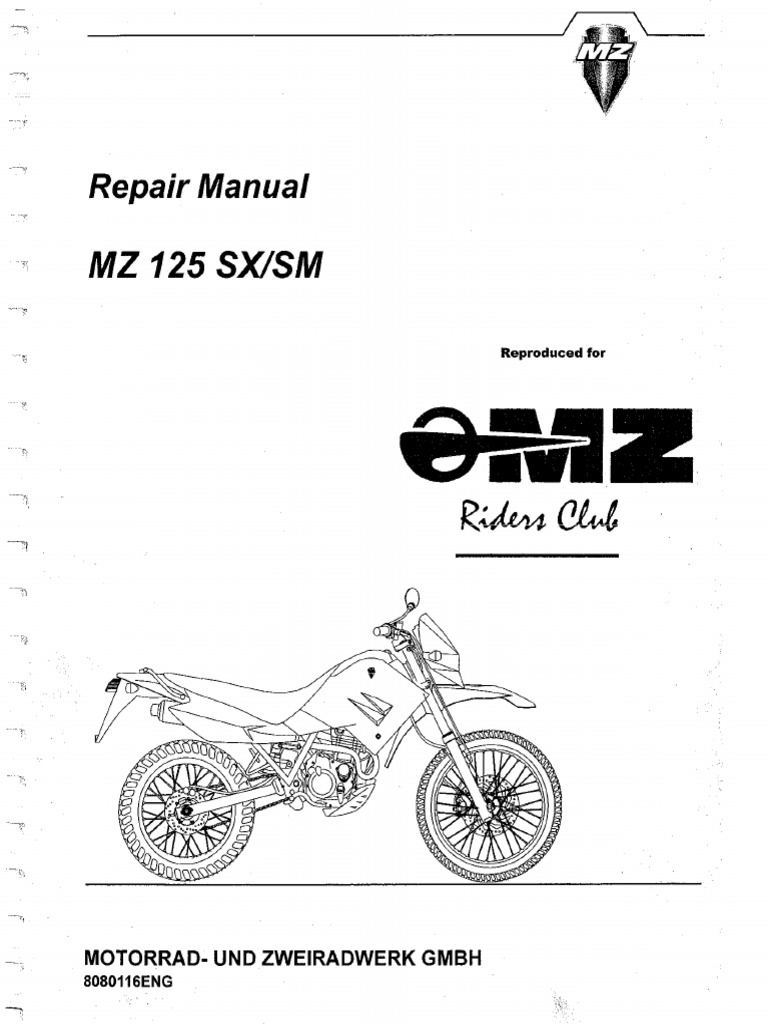 Mz 125 Sm Repair Manual Ignition System Headlamp
