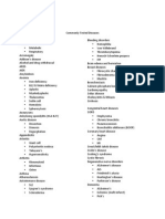 USMLE Commonly Tested Topics