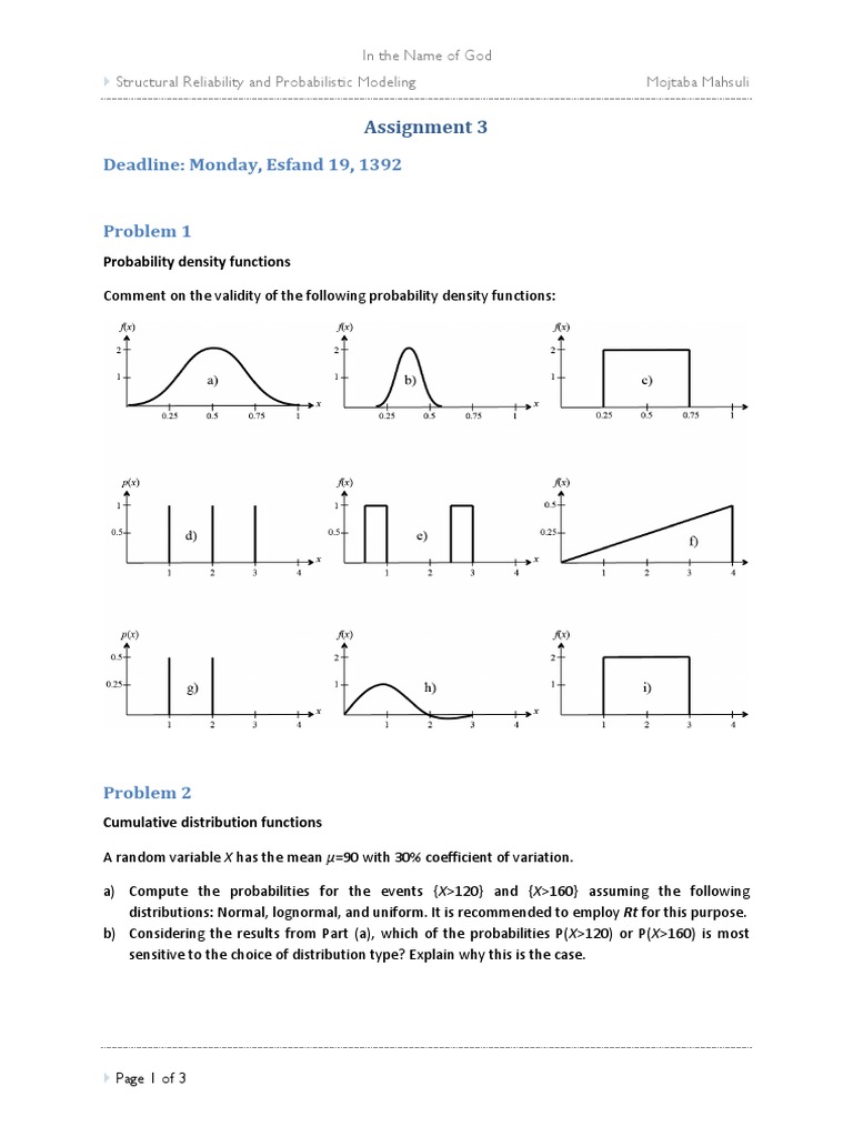 Structural Reliability and Probability Models | PDF | Probability ...