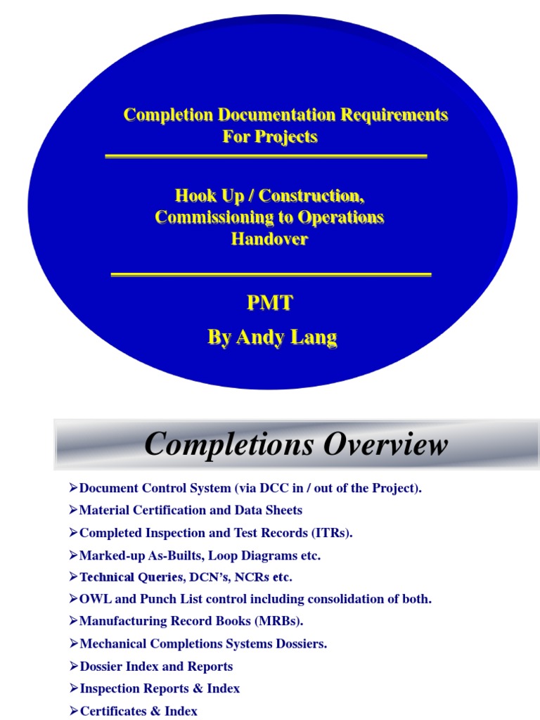 Mechanical Completions - WELDING | PDF | General Contractor | Database ...