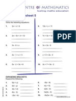 Year 9 Sheet 5