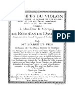 Principes Du Violon, Edition Paris 1776