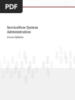 ServiceNow Sys Admin Course Outline PDF