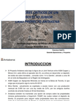 3 - Fact Criticos en Proy Minero Junior - Proyecto Antakena - Francisco Calaf