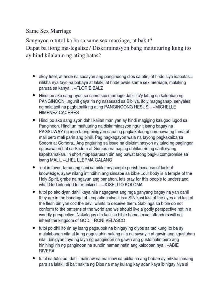 Same Sex Marriage | PDF