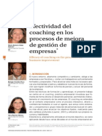 Efectividad del coaching en los procesos de mejora de gestión de empresas