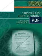 The Publics Right to Know Nzlc r125 2012