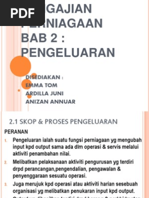 Bab 2 Pengeluaran Pdf