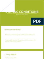 Stating Conditions