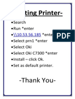 Setting Printer