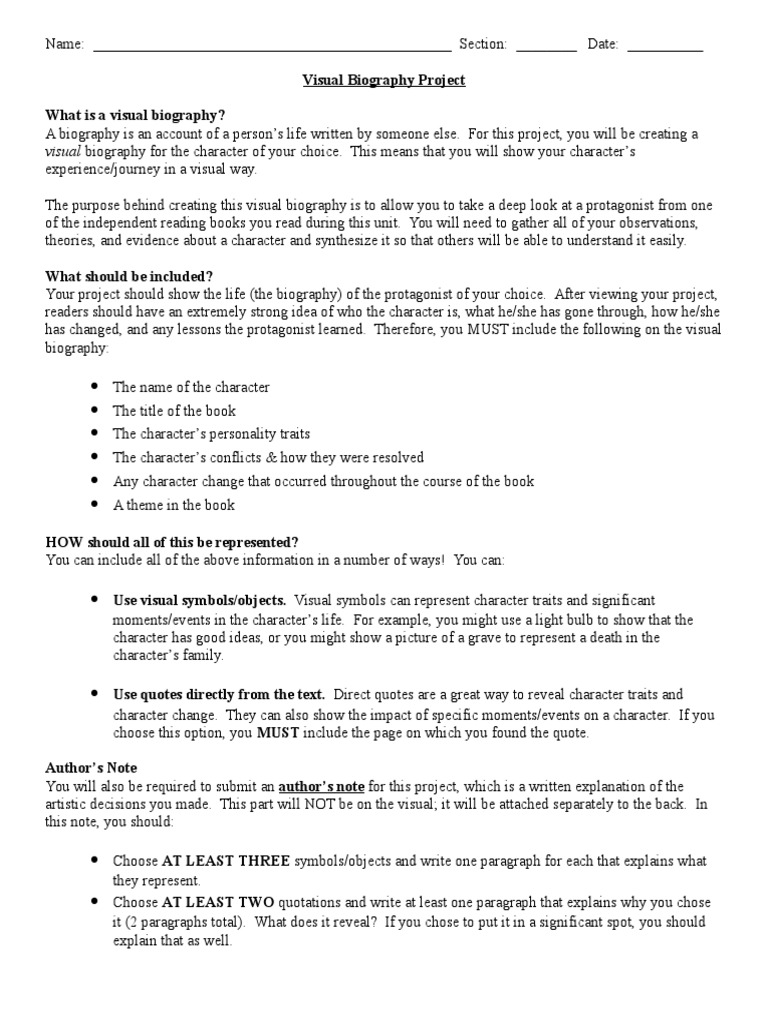 Biography template picture