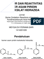 Struktur Dan Reaktivitas Isomer Asam Piridin Karboksilat Hidrazida