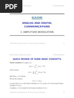 Analog and Digital Communications: 2. Amplitude Modulation