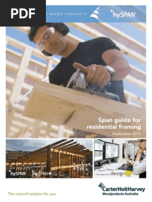 Hyspan Span Guide 28pp Sep11 Roof Framing Construction