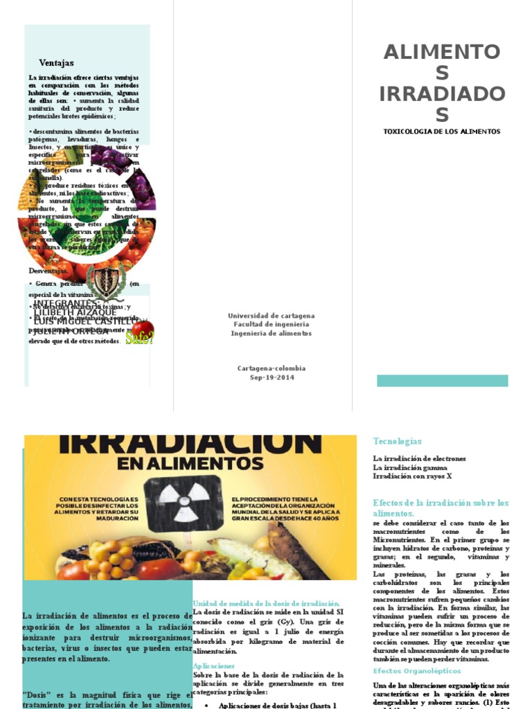 Ventajas y desventajas de alimentos irradiados | PDF | Nutrientes ...
