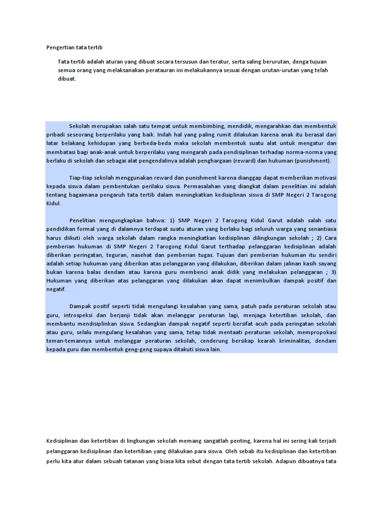 Contoh Hukuman Yang Mendidik Bagi Siswa Smp Temukan Contoh