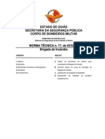 Bombeiro Goias - NORMA TÉCNICA - Brigada de Incêndio