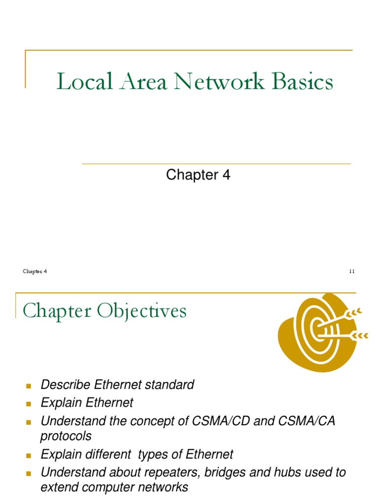 Chapter 4 Local Area Network Basics Computer Network
