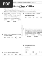 2013 Clasa A VIII-A Subiecte Matematica Lumina Math