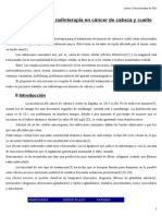 Consecuencias radioterapia en cáncer cabeza y cuello