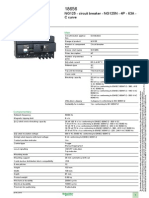 Product Data Sheet: NG125 - Circuit Breaker - NG125N - 4P - 63A - C Curve
