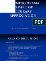 Learning Drama As Part of Literary Appreciation: A. A. Istri Yudhi Pramawati, S.S., M.Hum