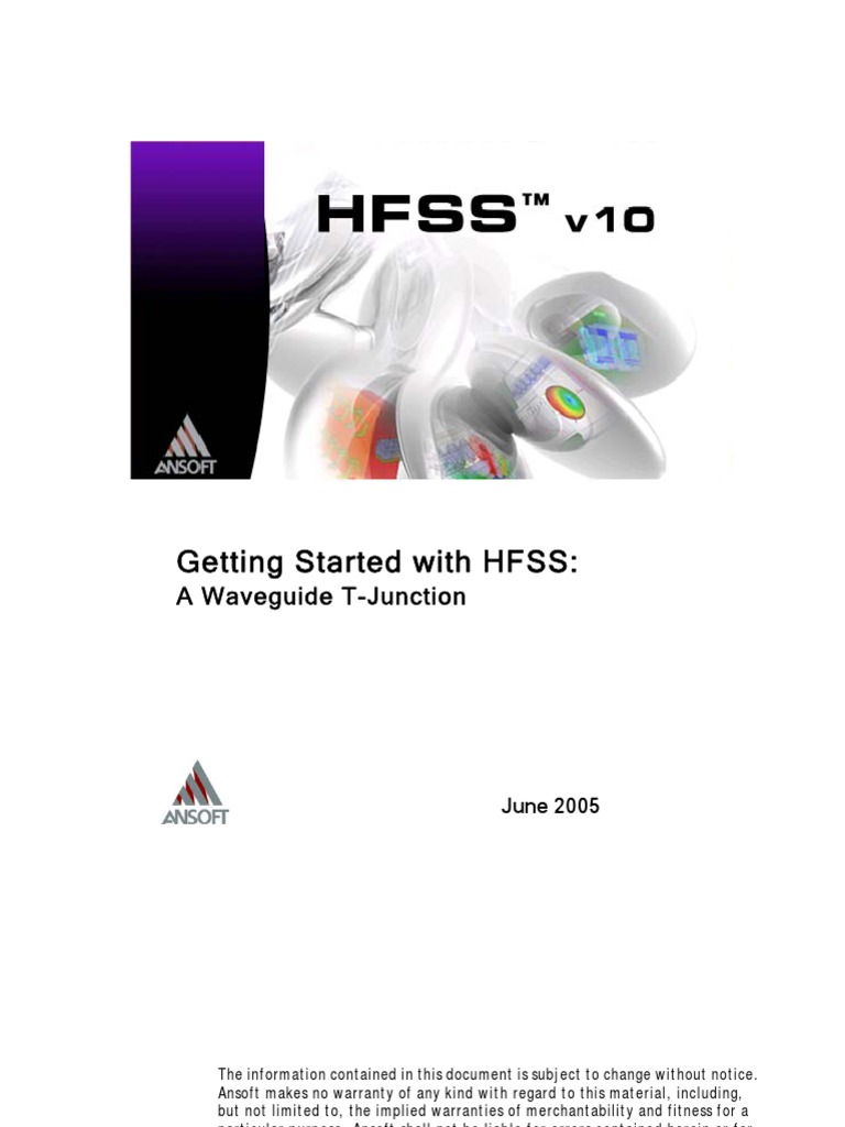 Getting Started With HFSS:: A Waveguide T-Junction | PDF | Computers