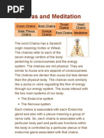 Chakras and Meditation