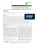 The Effectiveness of Melatonin For Promoting Healthy Sleep: A Rapid Evidence Assessment of The Literature