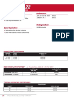 Fleetweld 22: Conformances Key Features