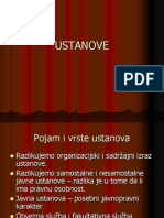 USTANOVE