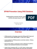 SPAM Prevention Using DNS Solutions: Implementing Reverse Domain Name Services (RDNS) and Planning For SPF Classic