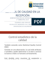 U3 - Control de Calidad en La Recepcion