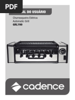 Manual churrasqueira eletrica GRL700