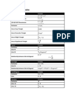 Geometry Formulas